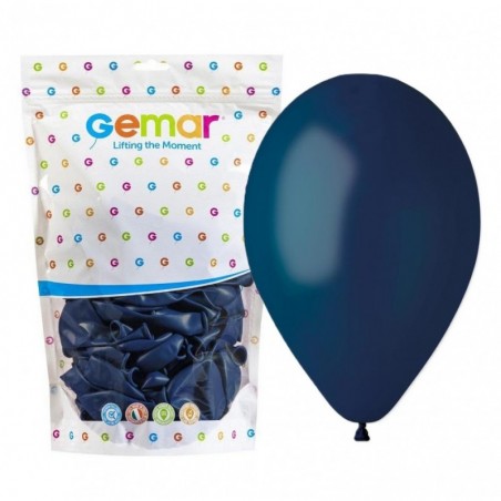 Balony Gemar 26 cm - 10" - pastelowe granatowe Navy G90/102 - 100 sztuk
