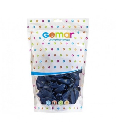 Balony Gemar 26 cm - 10" - pastelowe granatowe Navy G90/102 - 100 sztuk