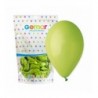Balony Gemar 33 cm - 13" - pastelowe pistacjowe Light Green G120/011 - 50 sztuk