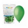 Balony Gemar 33 cm - 13" - pastelowe zielone Green G120/012 - 50 sztuk