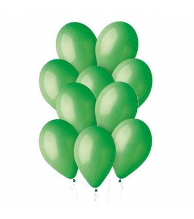 Balony Gemar 33 cm - 13" - pastelowe zielone Green G120/012 - 50 sztuk