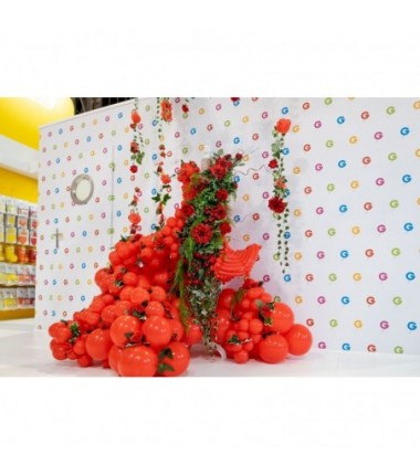 Balony Gemar 33 cm - 13" - pastelowe koralowe Corallo G120/078 - 50 sztuk