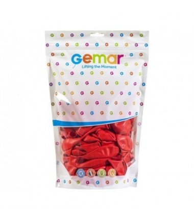 Balony Gemar 33 cm - 13" - pastelowe koralowe Corallo G120/078 - 50 sztuk