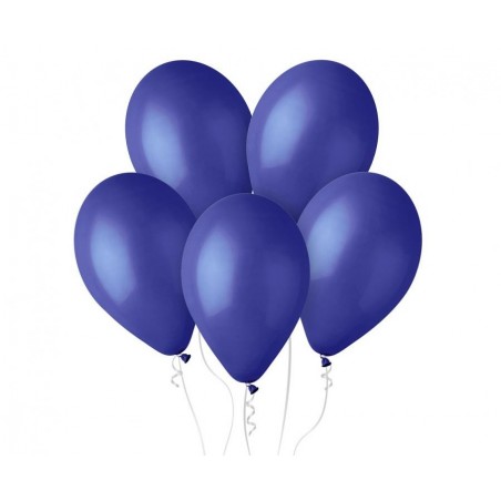 Balony Gemar 33 cm - 13" - pastelowe granatowe Blue G120/046 - 50 sztuk