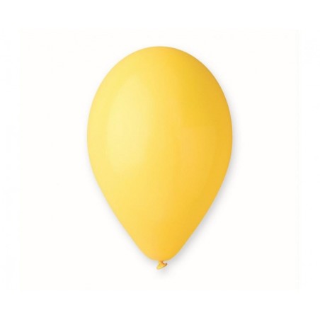 Balony Gemar 33 cm - 13" - pastelowe żółte Yellow G120/002 - 50 sztuk