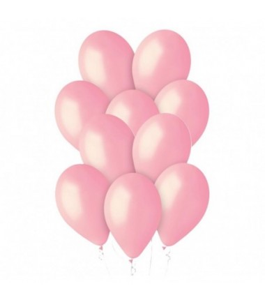 Balony Gemar 33 cm - 13" - pastelowe jasnoróżowe Pink G120/057 - 50 sztuk