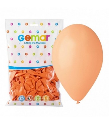 Balony Gemar 33 cm - 13" - łososiowe, brzoskwiniowe Peach G120/060 - 50 sztuk