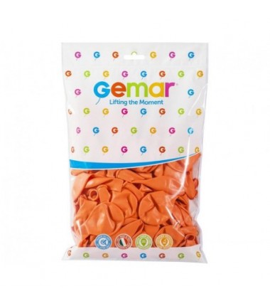 Balony Gemar 33 cm - 13" - łososiowe, brzoskwiniowe Peach G120/060 - 50 sztuk
