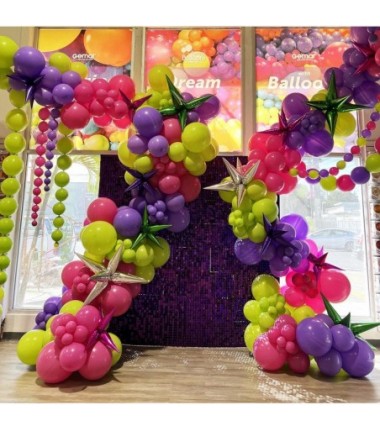 Balony Gemar 33 cm - 13" - pastelowe fioletowe Purple G120/008 - 10 sztuk