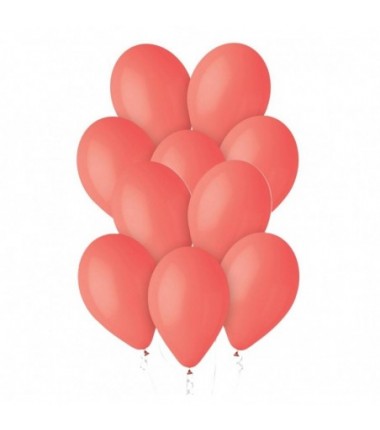 Balony Gemar 33 cm - 13" - pastelowe koralowe Corallo G120/078 - 10 sztuk