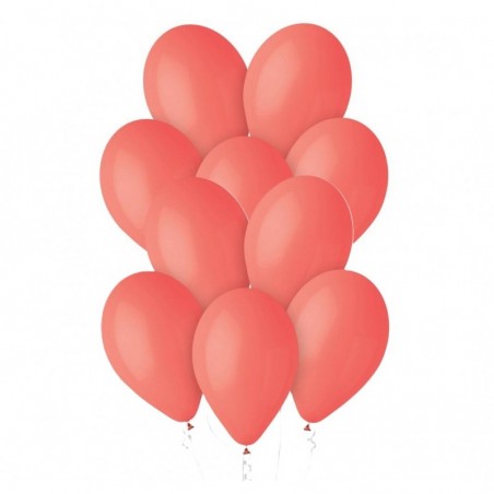 Balony Gemar 33 cm - 13" - pastelowe koralowe Corallo G120/078 - 10 sztuk