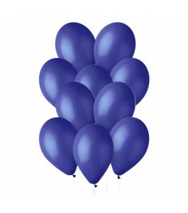 Balony Gemar 33 cm - 13" - pastelowe granatowe Blue G120/046 - 10 sztuk