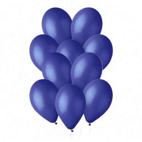 Balony Gemar 33 cm - 13" - pastelowe granatowe Blue G120/046 - 10 sztuk