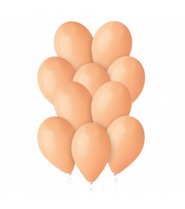 Balony Gemar 33 cm - 13" - łososiowe, brzoskwiniowe Peach G120/060 - 10 sztuk