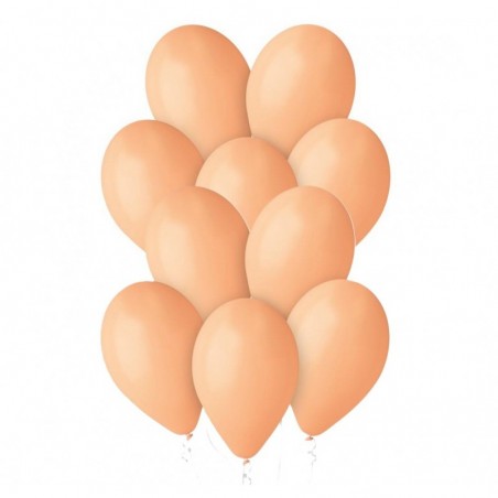 Balony Gemar 33 cm - 13" - łososiowe, brzoskwiniowe Peach G120/060 - 10 sztuk