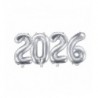 Balony foliowe 2026 - srebrne 35 cm