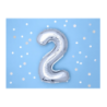 Balony foliowe 2026 - srebrne 35 cm