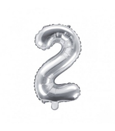 Balony foliowe 2026 - srebrne 35 cm