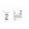 Balony foliowe 2026 - srebrne 35 cm
