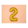Balony foliowe 2026 - złote 35 cm