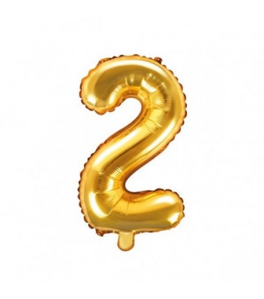 Balony foliowe 2026 - złote 35 cm