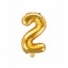 Balony foliowe 2026 - złote 35 cm