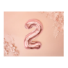 Balony foliowe 2026 - różowozłote 35 cm