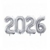 Balony foliowe 2026 - srebrne 86 cm