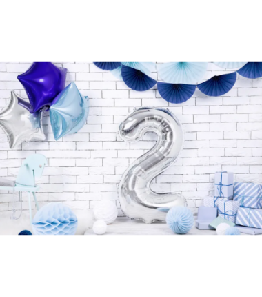 Balony foliowe 2026 - srebrne 86 cm