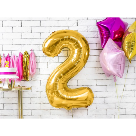 Balony foliowe 2026 - złote 86 cm