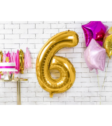 Balony foliowe 2026 - złote 86 cm