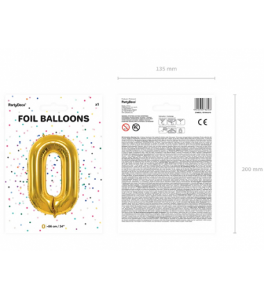 Balony foliowe 2026 - złote 86 cm
