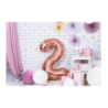 Balony foliowe 2026 - różowozłote 86 cm