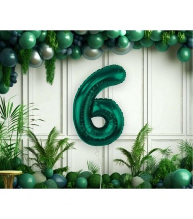 Balony foliowe 2026 - ciemna zieleń butelkowa 85 cm