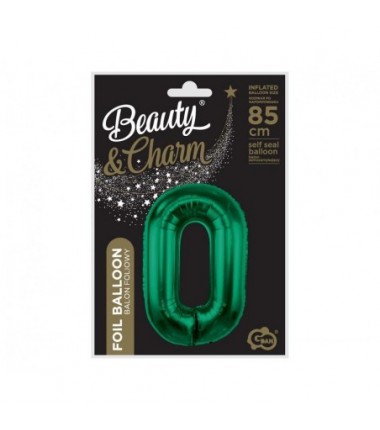Balony foliowe 2026 - ciemna zieleń butelkowa 85 cm
