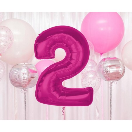 Balony foliowe 2026 - różowe 92 cm