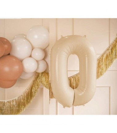 Balony foliowe 2026 - beżowe 72 cm