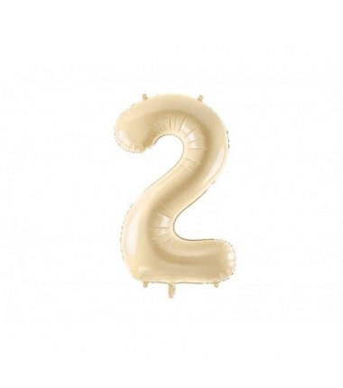 Balony foliowe 2026 - beżowe 72 cm