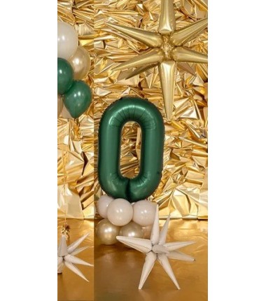 Balony foliowe 2026 - butelkowa zieleń 86 cm
