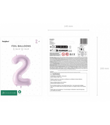 Balony foliowe 2026 - fioletowe 72 cm