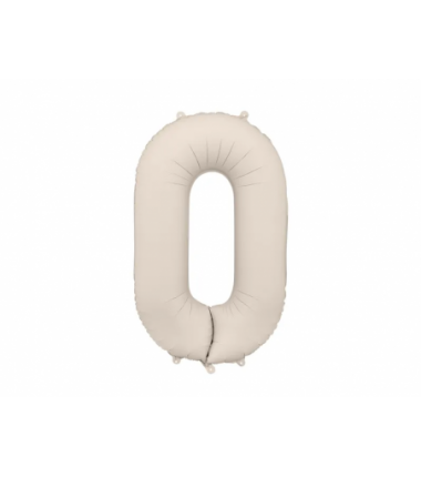 Balony foliowe 2026 - jasny beżowy matowy 86 cm