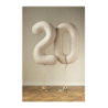 Balony foliowe 2026 - jasny beżowy matowy 86 cm