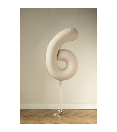 Balony foliowe 2026 - jasny beżowy matowy 86 cm