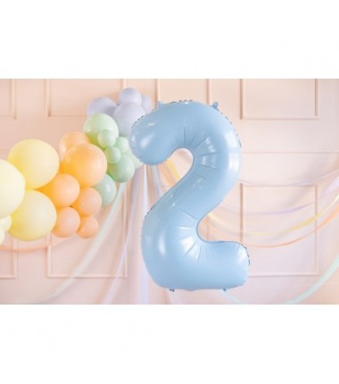 Balony foliowe 2026 - jasny niebieski 72 cm
