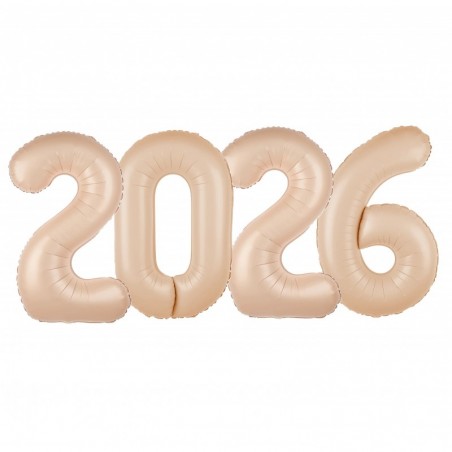 Balony foliowe 2026 - karmelowe 100 cm