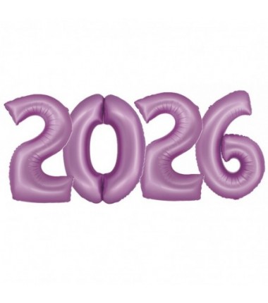 Balony foliowe 2026 - lawendowe 76 cm