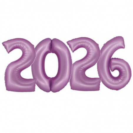 Balony foliowe 2026 - lawendowe 76 cm