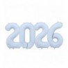 Balony foliowe 2026 - mglisty niebieski matowy 86 cm