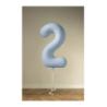 Balony foliowe 2026 - mglisty niebieski matowy 86 cm