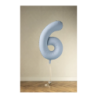 Balony foliowe 2026 - mglisty niebieski matowy 86 cm